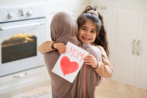 I love my mother, in Arabic