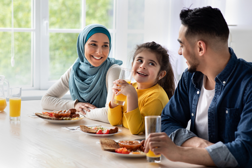 I love my parents, in Arabic