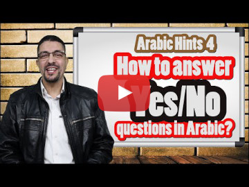 How to answer 'Yes/No' questions in Arabic?